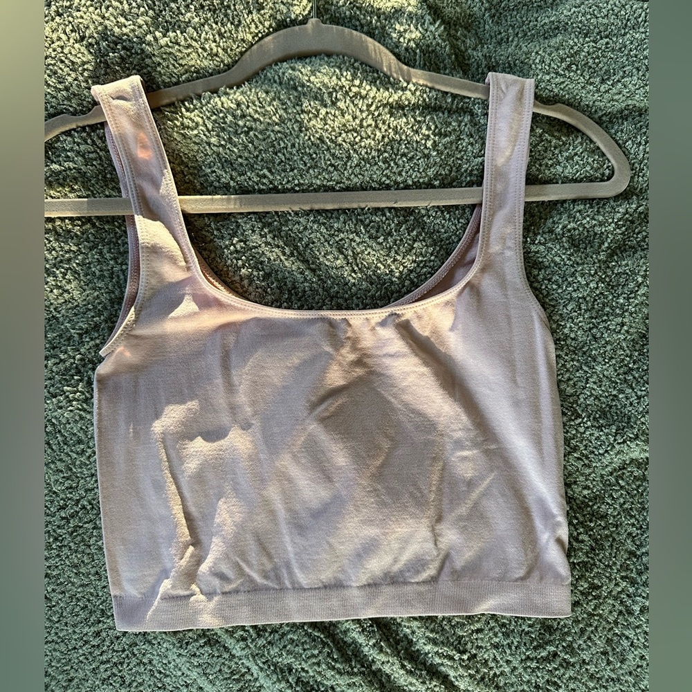 Free People Intimately Ballet Pink Crop Tank Top